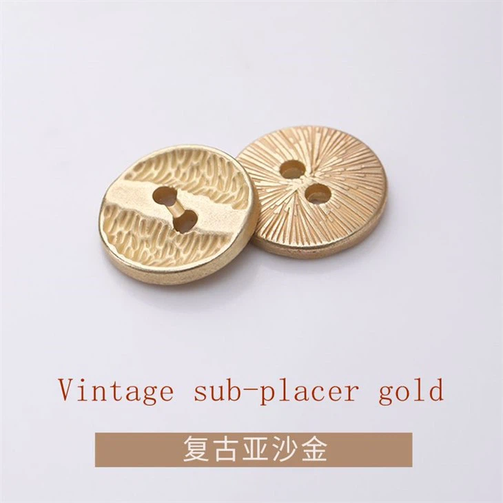Two Hole Metal Buttons